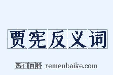 贾宪反义词是什么意思的图片